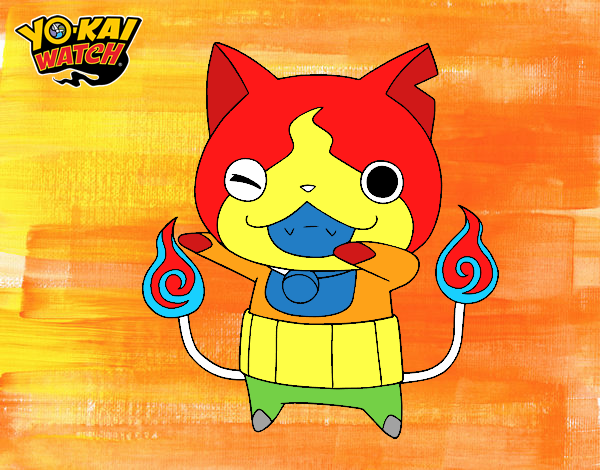 Jibanyan guiñando el ojo