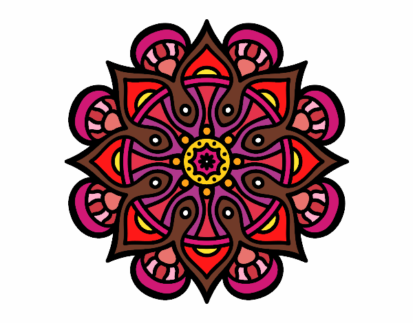 Dibujo Mandala mundo árabe pintado por storm75