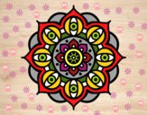 Dibujo Mandala ojos abiertos pintado por p_ayala29
