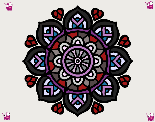 Dibujo Mandala para la concentración mental pintado por storm75