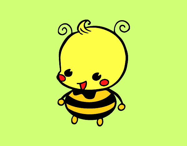 Dibujo Bebé abeja pintado por nallelyta