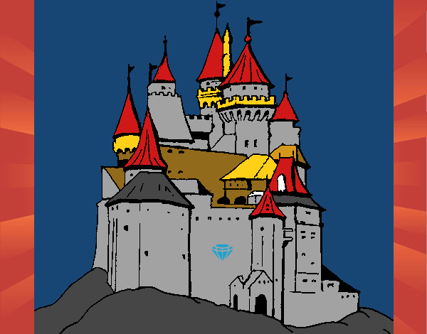 Dibujo Castillo medieval pintado por Angelito13