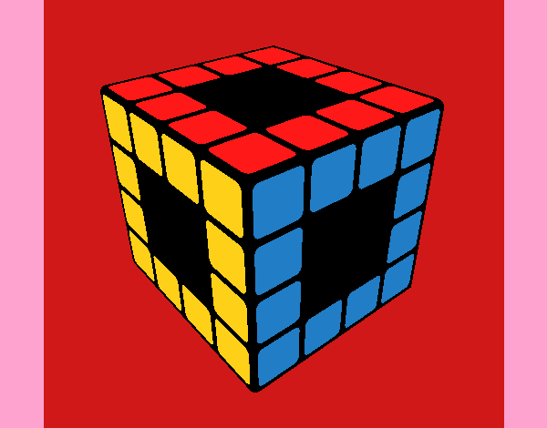 Dibujo Cubo de Rubik pintado por SRS33