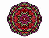 Dibujo Mandala para la relajación mental pintado por estrellado