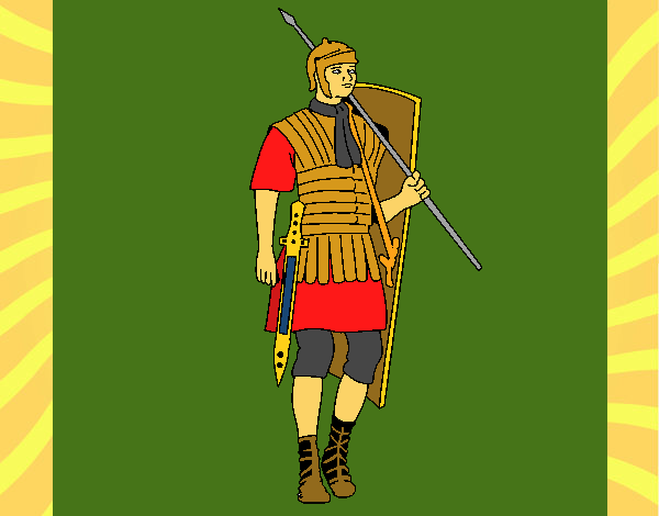 Dibujo Soldado romano pintado por Angelito13