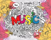 Dibujo Collage musical pintado por nuri17