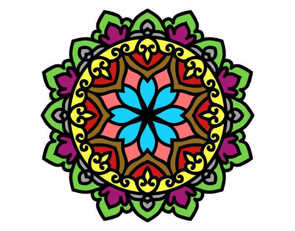 Dibujo Mandala celta pintado por JC2016