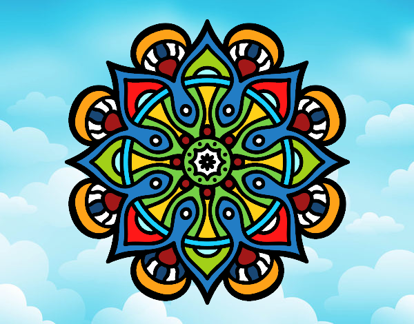 Dibujo Mandala mundo árabe pintado por mary333