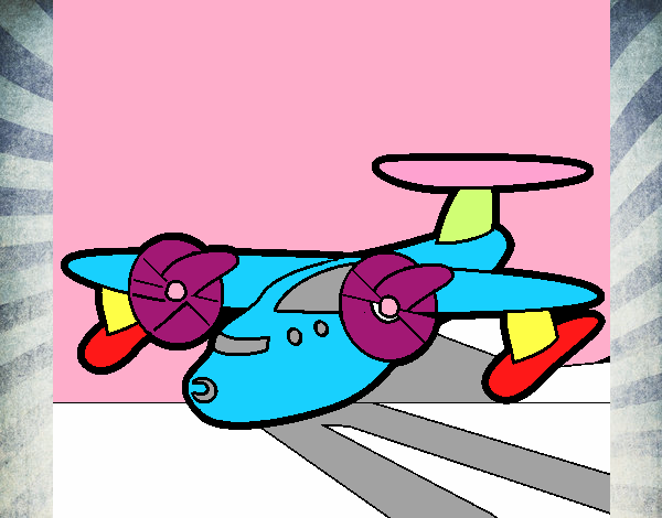 Avión con aspas
