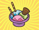 Dibujo Copa de helado pintado por nuri17