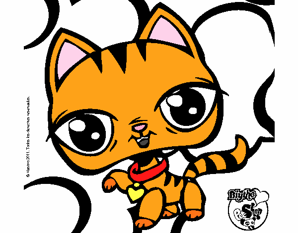 Dibujo Gatito Littlest Pet Shop pintado por dandanhooo