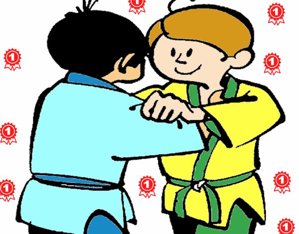 Dibujo Judo amistoso pintado por fakita