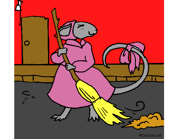 Dibujo La ratita presumida 8 pintado por melanysrr