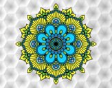 Dibujo Mandala destello floral pintado por socko