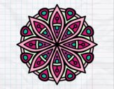 Dibujo Mandala para la concentración pintado por lauracv