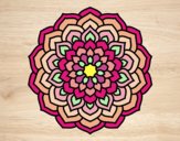 Dibujo Mandala pétalos de flor pintado por socko