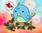 Dibujo Pájaro de Twitter pintado por nuri17