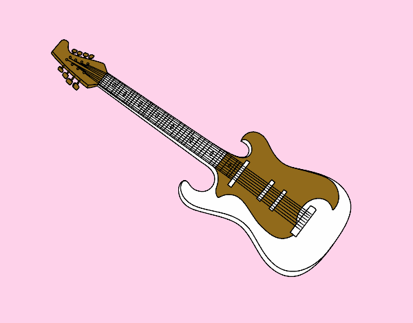 Una guitarra eléctrica