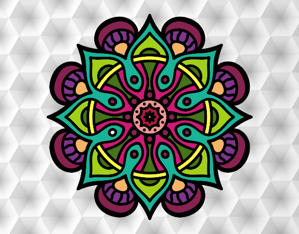 Dibujo Mandala mundo árabe pintado por magydavid