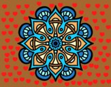 Dibujo Mandala mundo árabe pintado por mucho