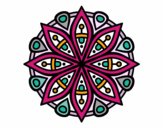 Dibujo Mandala para la concentración pintado por artmagic