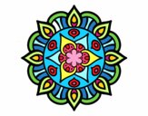 Dibujo Mandala vida vegetal pintado por 2343526262