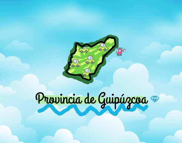 Dibujo Provincia de Guipúzcoa pintado por DANILOFUS