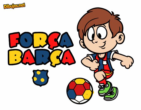 Dibujo Força Barça pintado por CamilaXQYo