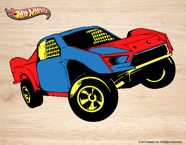 Dibujo Hot Wheels Ford pintado por livet