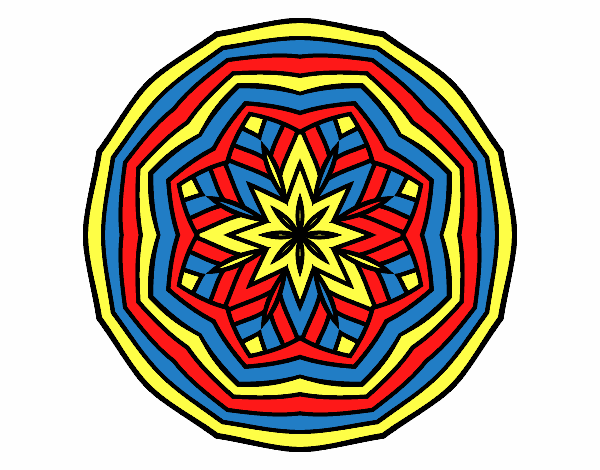 Dibujo Mandala cenital pintado por nicobelly
