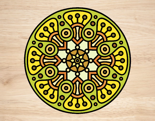 Dibujo Mandala crop circle pintado por cacerop