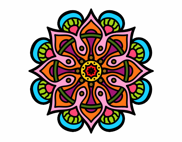 Dibujo Mandala mundo árabe pintado por JC2016