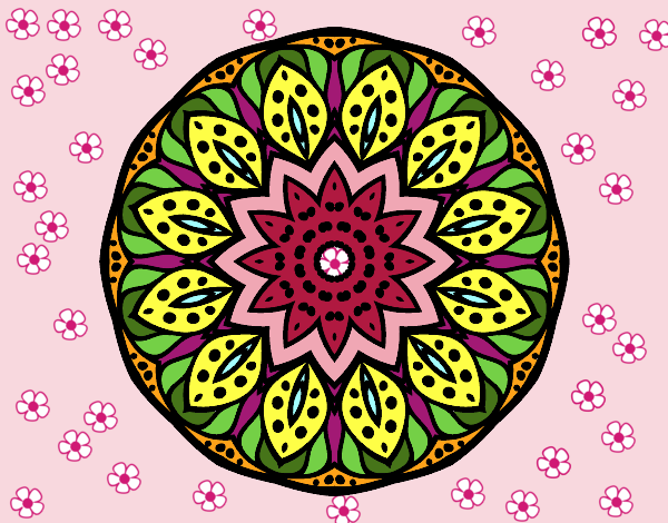 Dibujo Mandala naturaleza pintado por magydavid