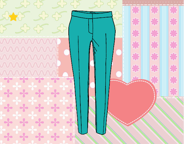 Dibujo Pantalones de pinza pintado por isalinda