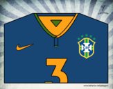 Dibujo Camiseta del mundial de fútbol 2014 de Brasil pintado por santi2006