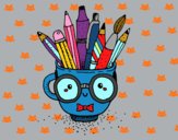 Dibujo Taza animada con lápices pintado por kattie