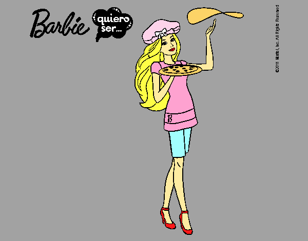 Dibujo Barbie cocinera pintado por livet