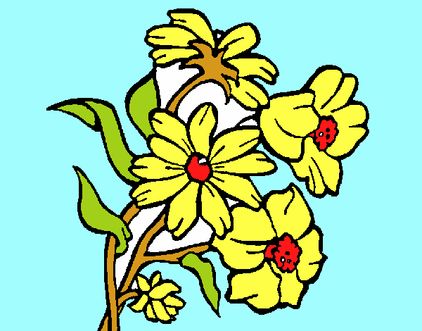 Dibujo Flores pintado por carmennona