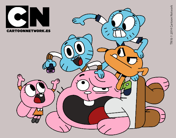 Dibujo Grupo de Gumball pintado por LauraPadi