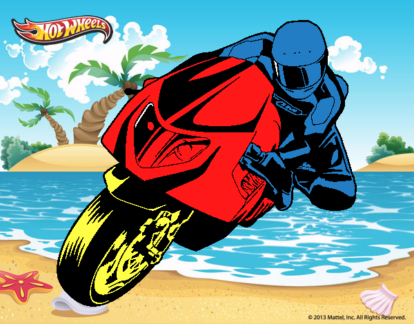 Dibujo Hot Wheels Ducati 1098R pintado por livet