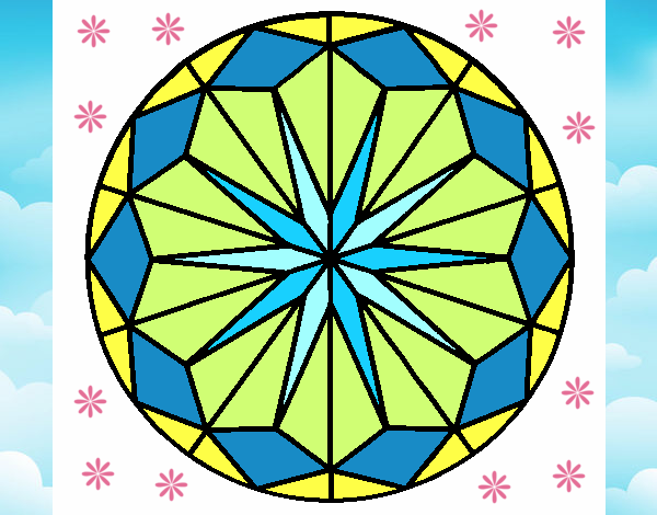 Dibujo Mandala 42 pintado por mar13