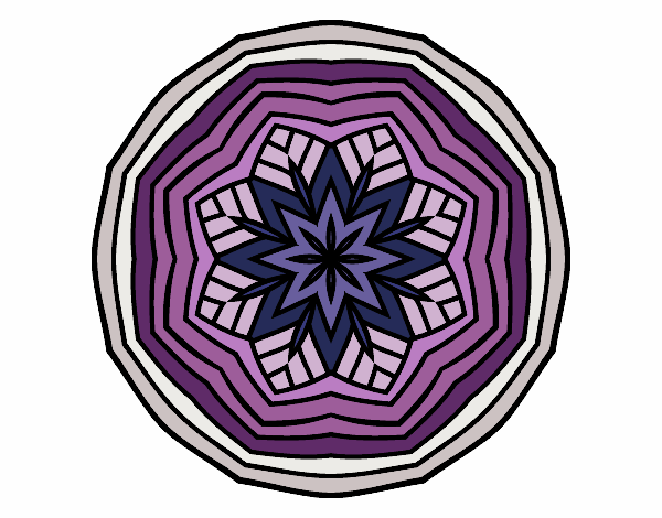 Dibujo Mandala cenital pintado por brighit15