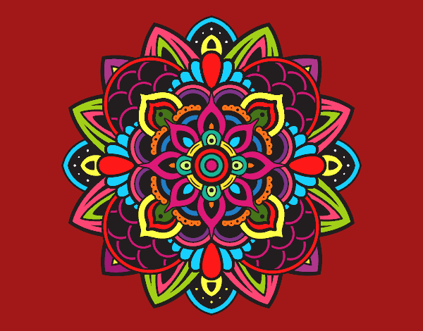 Dibujo Mandala decorativa pintado por olgablanco