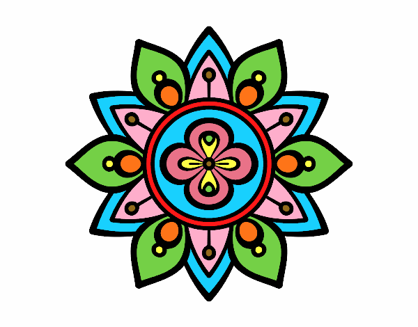 Dibujo Mandala flor de loto pintado por Mariana061