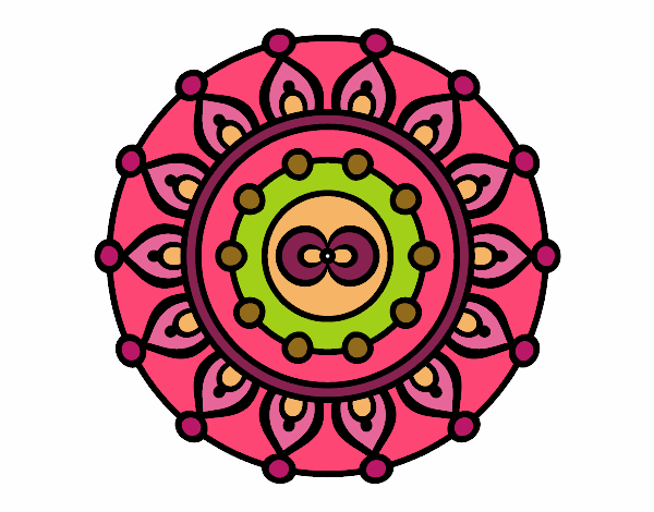 Dibujo Mandala meditación pintado por LauraPadi