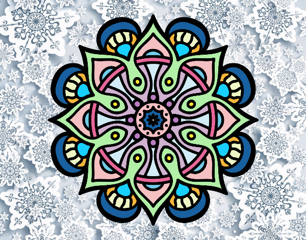 Dibujo Mandala mundo árabe pintado por Fuelo 