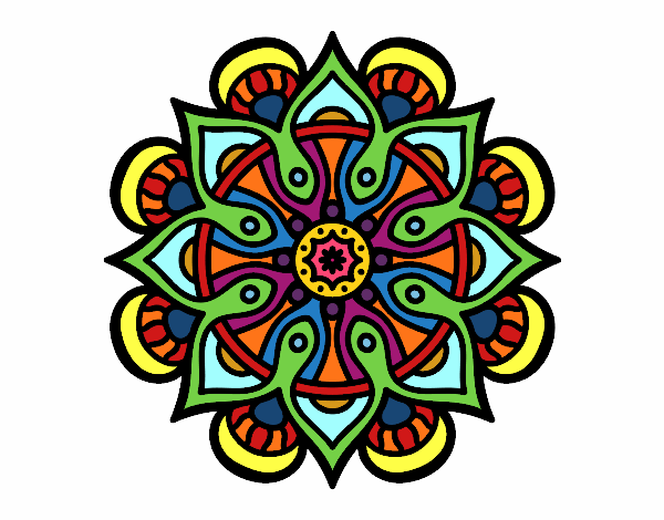 Dibujo Mandala mundo árabe pintado por Mariana061