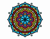 Dibujo Mandala para meditar pintado por IRENEVJF