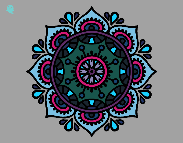 Dibujo Mandala para relajarse pintado por LauraPadi