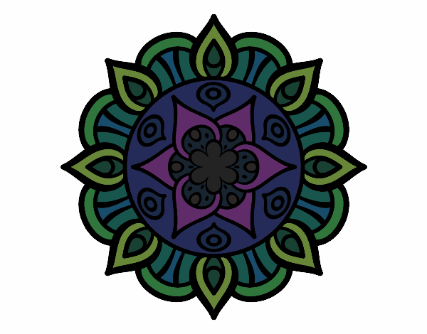 Dibujo Mandala vida vegetal pintado por brighit15